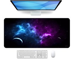 Olivivo® Muismat Melkweg - Gaming Mousepad XXL - Onderlegger - Grote Muismat - 90x40 CM - Bureaulegger - Toetsenbord - Anti Slip - Waterproof - Desktop mat