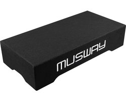 Vlakke Subwoofer Box - Auto Subwoofer Downfire - Auto Audio Verbeteren - Platte Constructie - 15 cm Hoog - Zwart