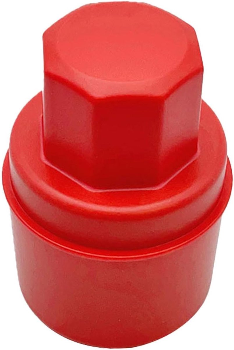 Sponsborstel Autobanden - Banden Applicator - Glanzende Banden - Ergonomisch Ontwerp - 8.5 x 12 cm - Rood