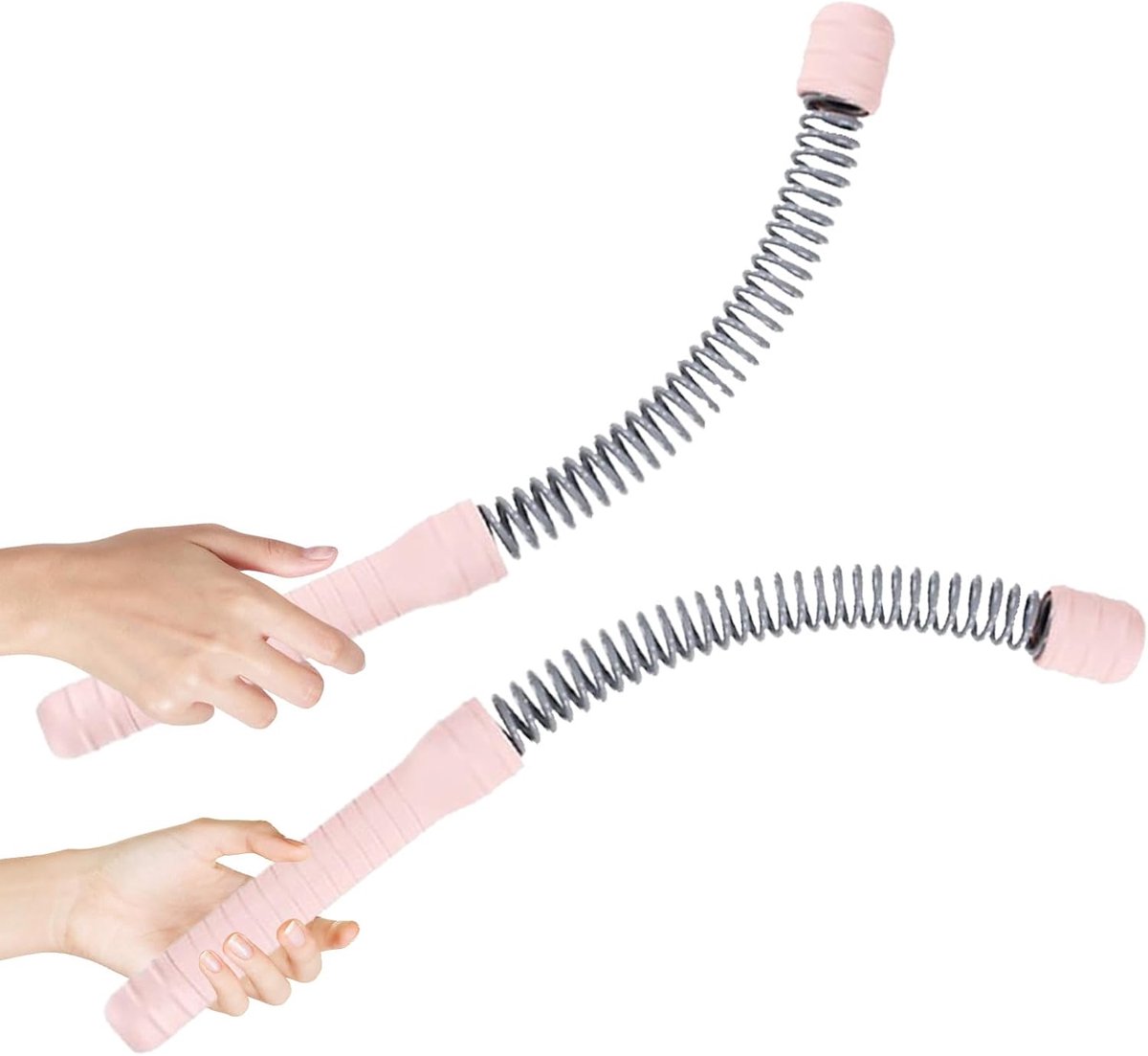 Oefenkoord Set - Fitness Touwen - Kracht Training - Antislip Handgrepen - 2 Stuks - Roze