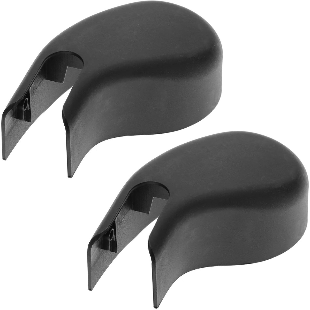 Dailygoods- Achterwisserarm Hoogwaardige Vervanging - 2 Stuks - Moerkap - Compatibel met Ford Focus 2012-2016 - ABS Kunststof - Zwart - Wisserdop