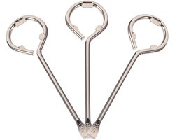 Verfblik openers - Emmer openers - Emmers openen - Stevige grip - 3 stuks - Zilver
