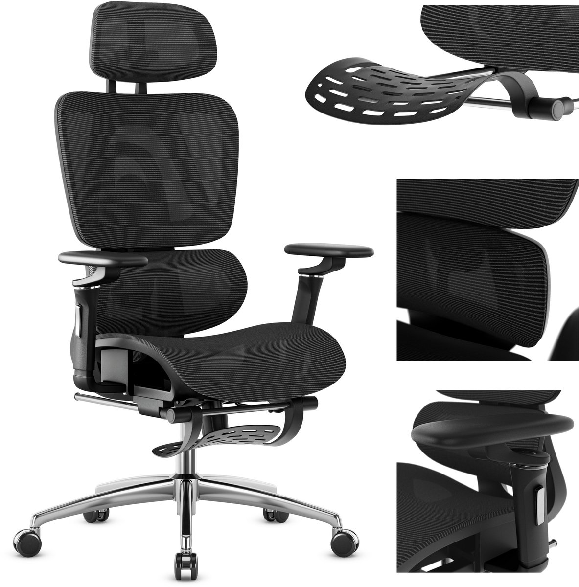 Mark Adler Expert 7.9 Ergonomische Bureaustoel - Netstof Mesh - Zwart