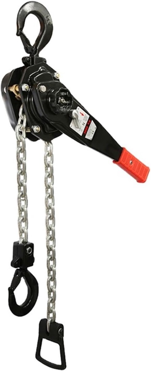Handkettingtakel - Hefboomtakel - Materiaal Verplaatsen - Gelegeerd Staal - 05T Capaciteit - Zwart