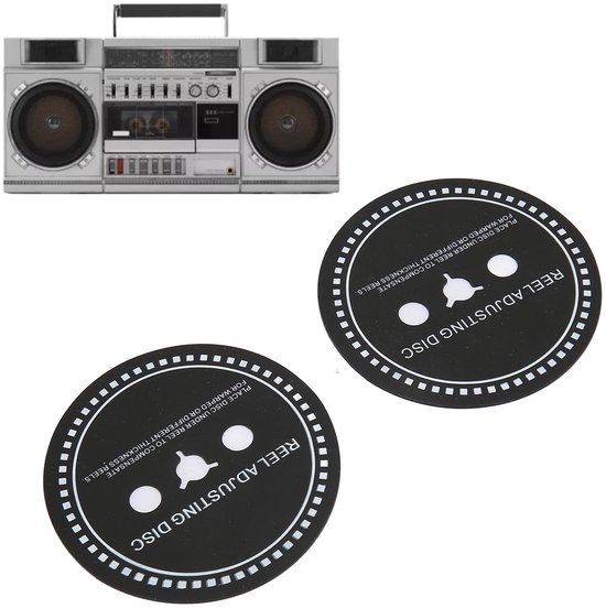 Dailygoody - Nab Adapter Spacer - Siliconen Reel Instelschijf - Zwart - Voor Bandrecorders - 2 STKS - Voor Reel to Reel Tape Recorders — afbeelding 4