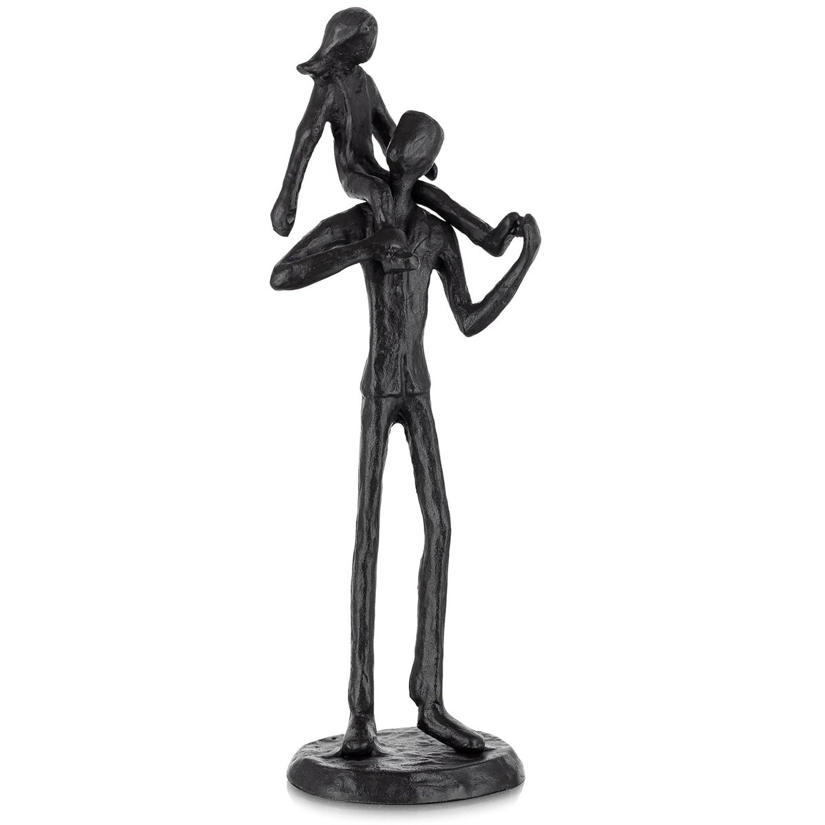 Dailygoods - Sziqiqi Vader Geschenken van Dochter - Vader Dochter Ijzeren Beeldje Vader Dochter Liefde Beeldje Decoratie voor Vaderdag Huwelijk Herdenkings voor Vader Standbeeld voor Nieuwe Stiefvader Echtgenoot