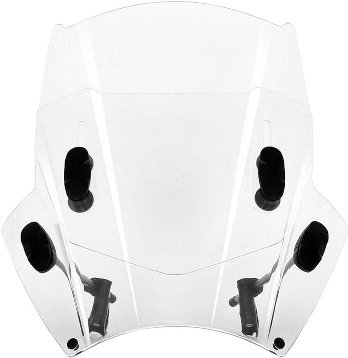 Motorfiets Windscherm - Luchtdeflector Scherm - Comfortabel Rijden - Universele Stuurmontage - 22-28mm Stuur - Geroookt Transparant