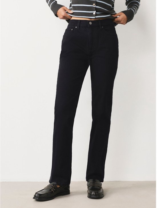 Next - Dames - Nette stretchjeans met halfhoge taille - Zwart