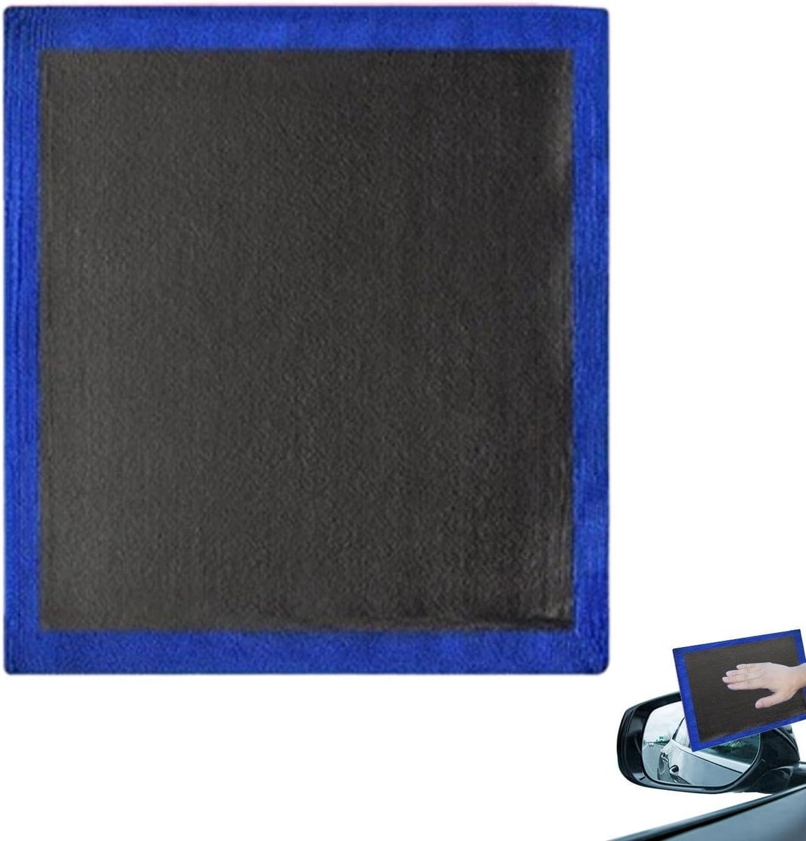 Detail Kleihandschoen - Auto Poetsdoek - Lak Reinigen - Dubbelzijdig - 30 cm - Zwart Blauw
