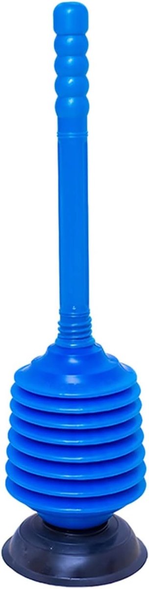 Toilet Plunger - Ontstopper Pomp - Verstopping Verhelpen - Balgenkolom Ontwerp - 55 cm - Zwart