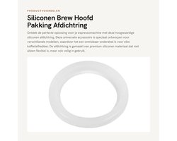 Dailygoods- Afdichtring Siliconen - Vervangingsonderdeel - Brew Head - Compatibel met Espressomachine - Binnendiameter 4,9 cm - Buitendiameter 5,7 cm - Koffiemachine Afdichtring