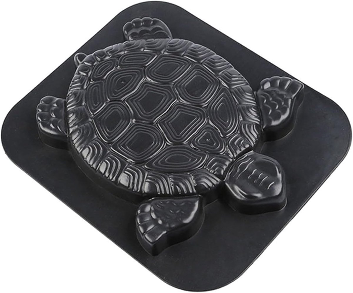 Bestratingsvorm Schildpad - Pad mal - Tuinpad aanleggen - Antislip structuur - 45 x 40 cm - Zwart