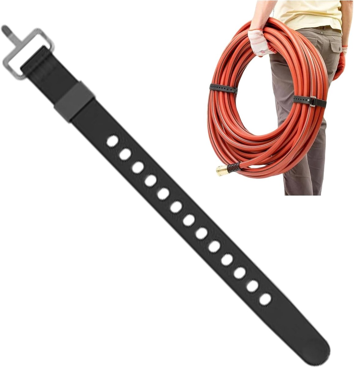 Bagage Bundelriem - Vastzetband Spanband - Items Vastzetten - Quick Release Gesp - Keuze uit 3 lengtes - Zwart