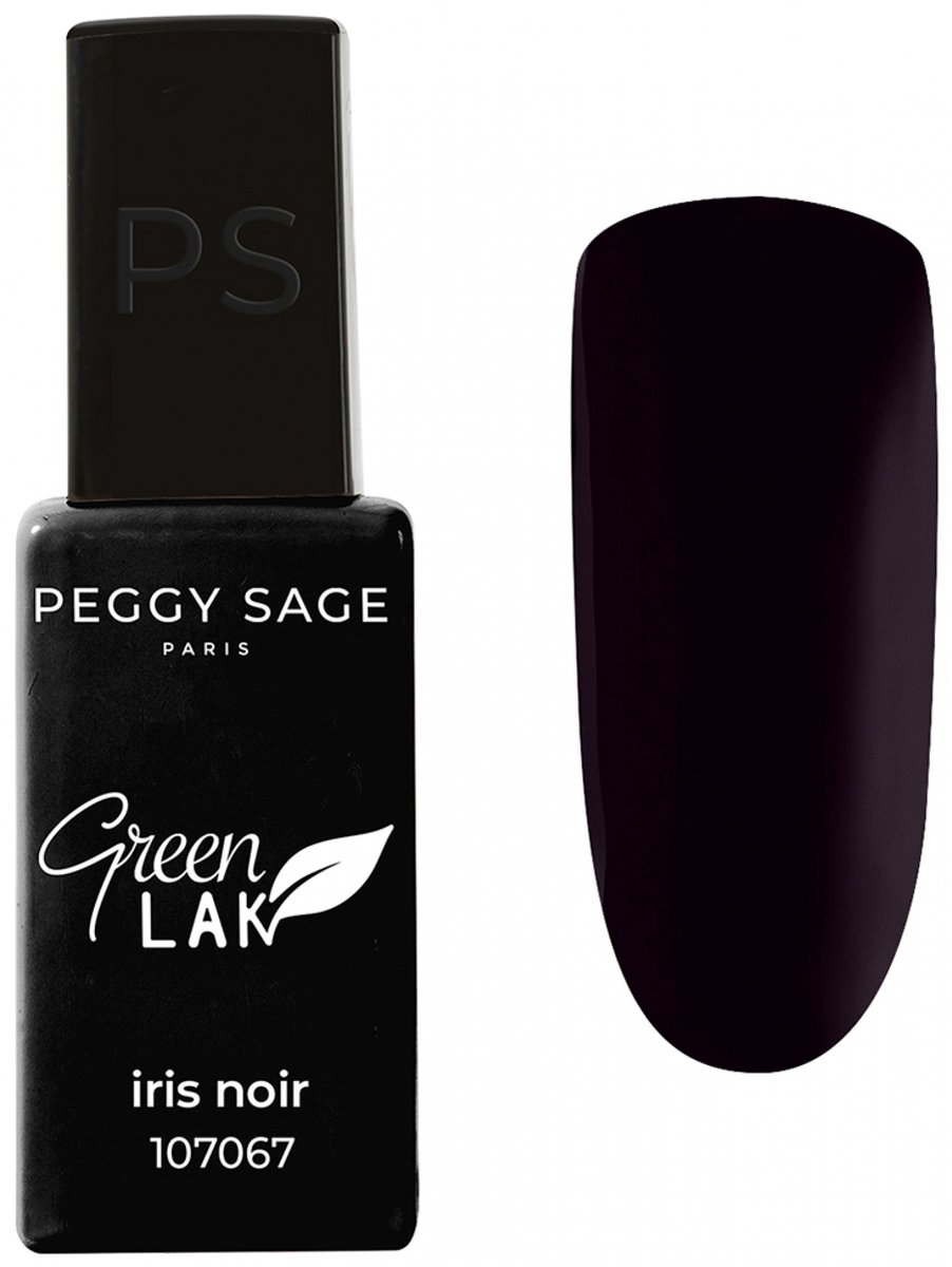 Peggy Sage Green Lak LED-nagellak 10 ml (Tint : 107067 : Iris Zwart)