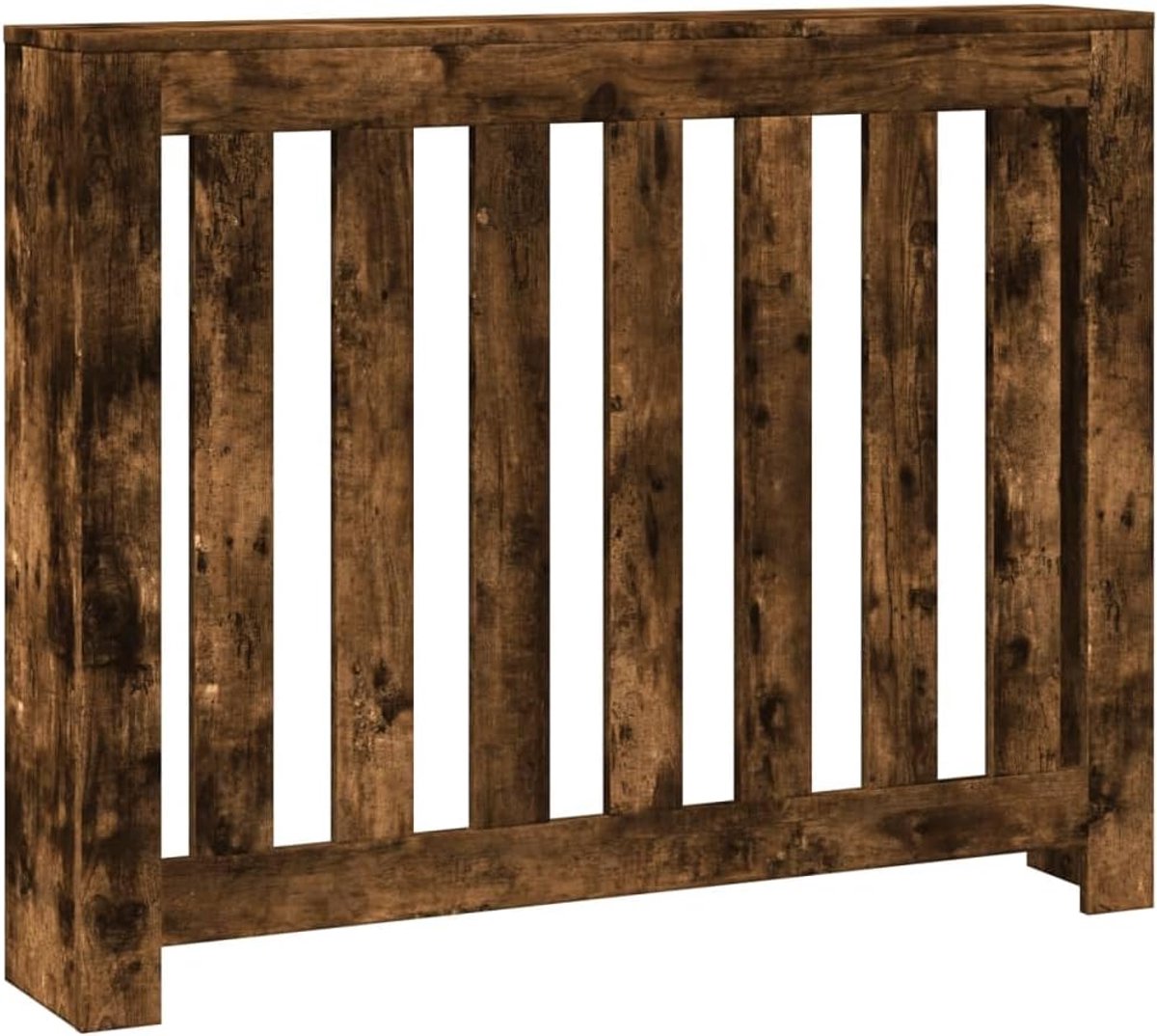 Radiatorombouw Hout - Verwarmingsafdekking Bekleding - Verbergen Radiator - Robuust Design - 104x20x82 cm - Rookeiken