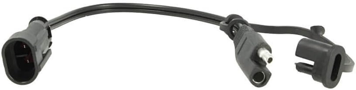 Acculader Connector - Motor Adapter - Motor Onderhoud - Directe Aansluiting - 27 cm Lengte - Zwart