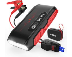 Autostarter - Booster Jump Starter - Auto Starten - 2000A Piekstroom - 13800 mAh - Zwart