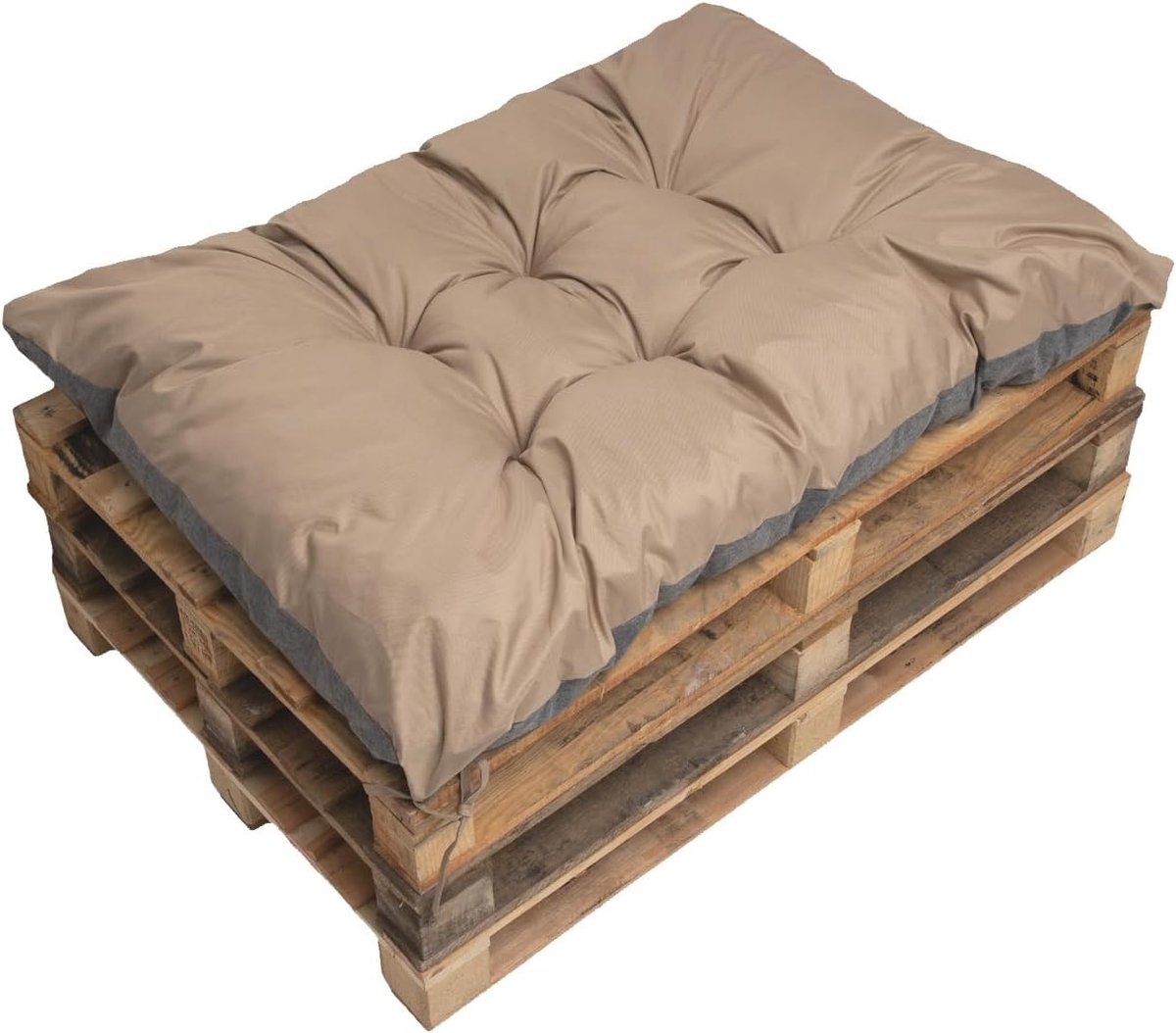 Groot Vloerkussen 120x80 cm Beige - Comfortabel Zitkussen voor Bank, Stoel of Kinderkamer