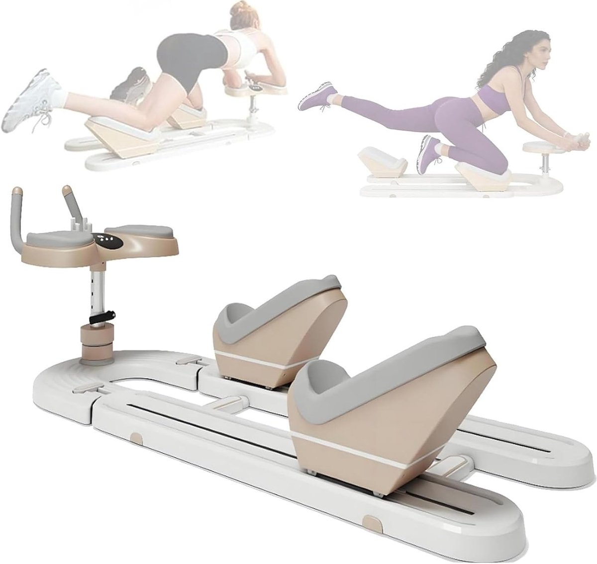 Rugtrainer Strekker - Wervelkolom Decompressie - Core Training - 3 Hoogtestanden - 100 kg - Zwart
