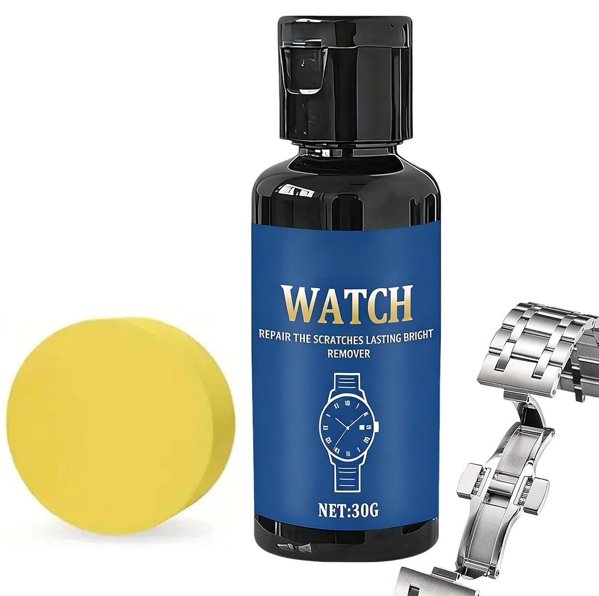 Metaal Polijstpasta - Krasverwijderaar - Glans Herstellen - Draagbare Tube - 30ml - Wit