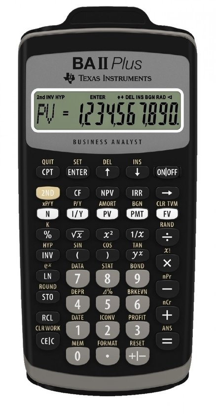 Texas Instruments BAII PLUS - Wetenschappelijke Rekenmachines