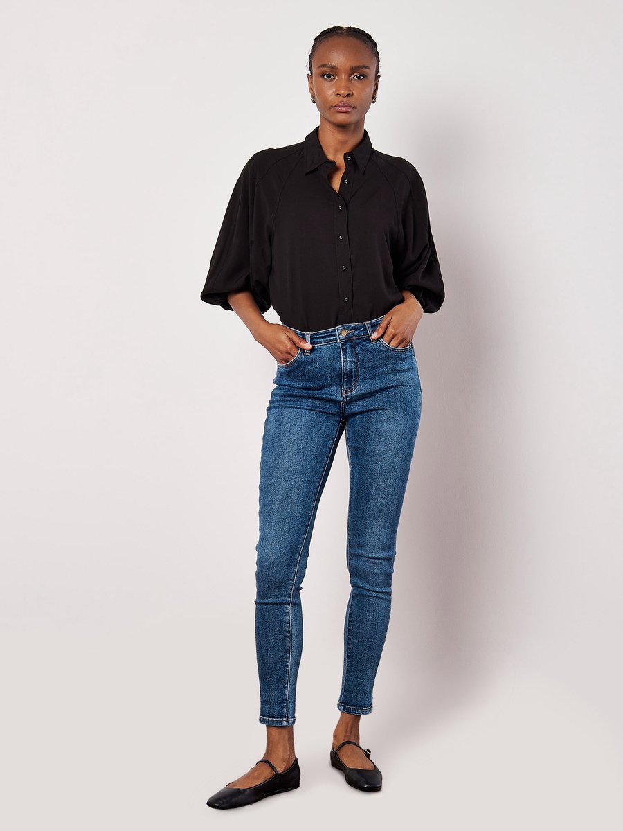 Sienna skinny jeans van distressed denim