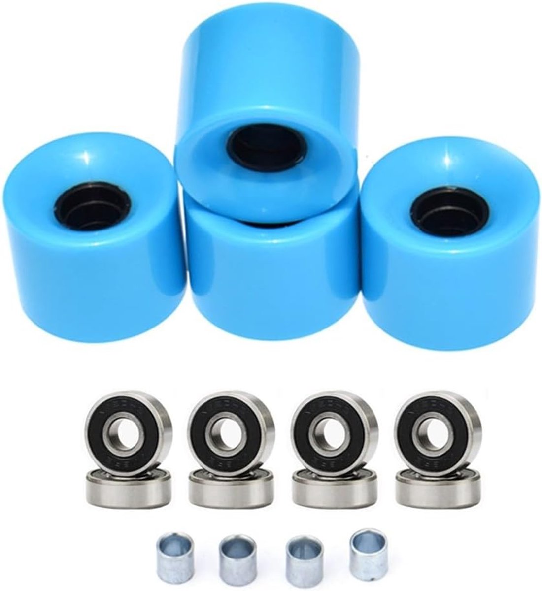Skateboard Wielen Set Longboard Onderdelen Straat Skaten ABEC-9 Lagers 60x45mm