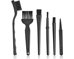 Reinigingsborstel Set - Multifunctionele Borstels - Elektronica Onderhoud - 6-delige Kit - Niet gespecificeerd - Zwart
