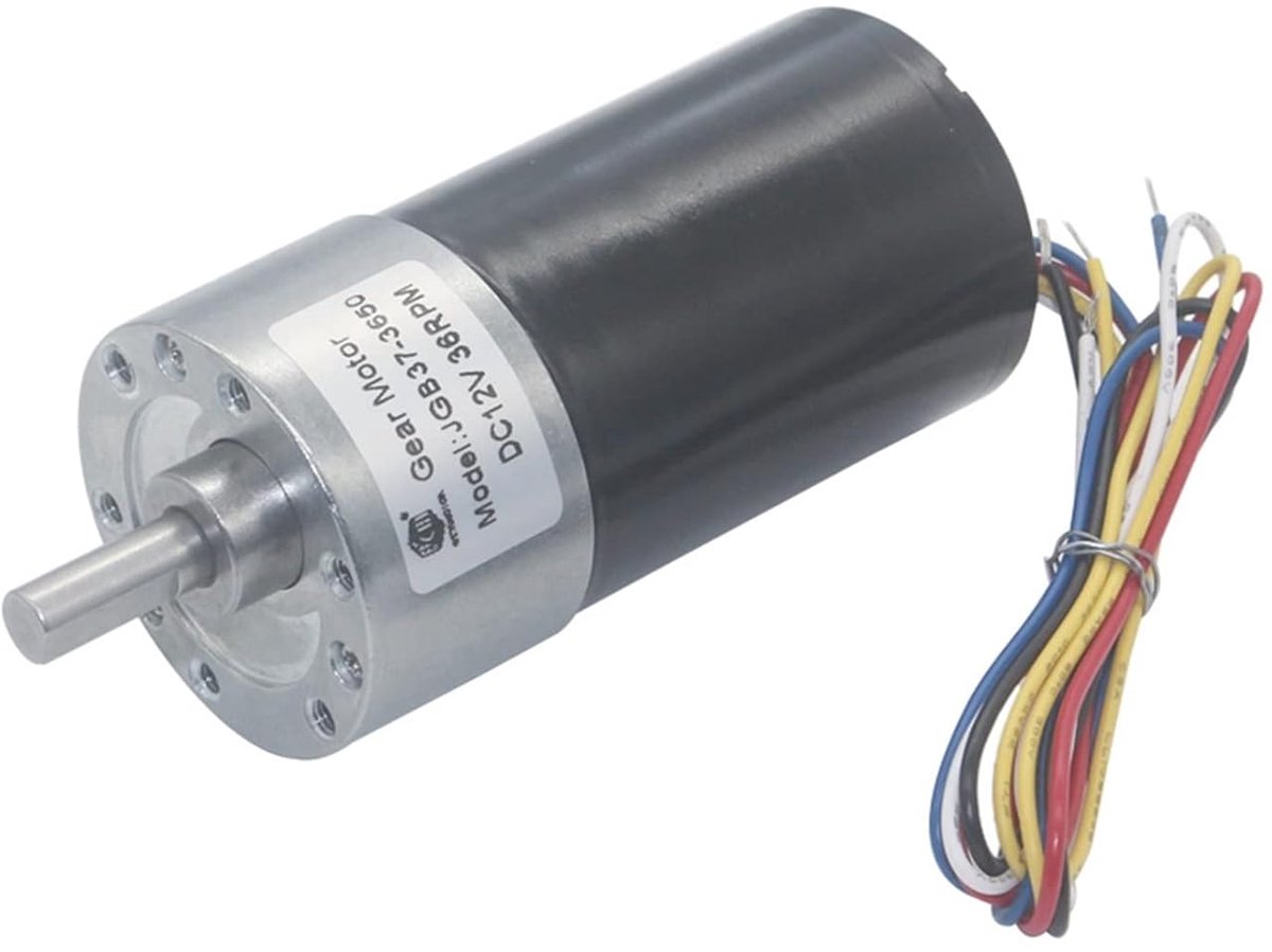 Kleine Motor - Gelijkstroom Motor - Continu Gebruik - Hoge Koppel - 37mm Diameter - Metaal