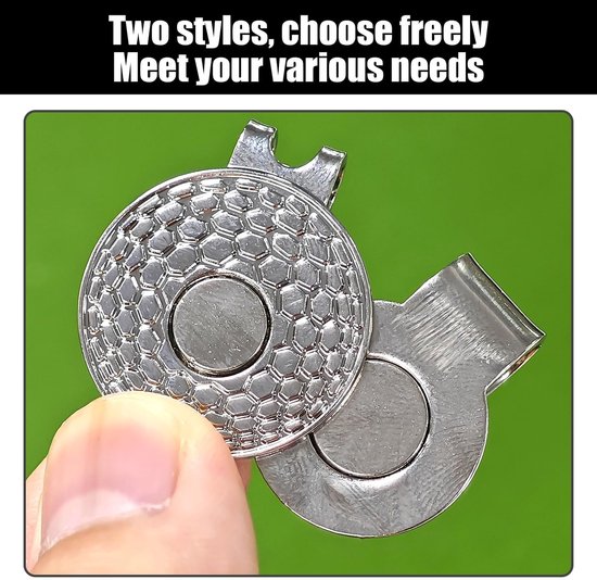 Dailygoods- Cap Clips Magnetisch - Golf Accessoires - Verstelbaar - Metaal - 4 Stuks - Geschikt Voor Hoeden/Zakken/Riemen - Golfaccessoires van Dailygoods — afbeelding 3
