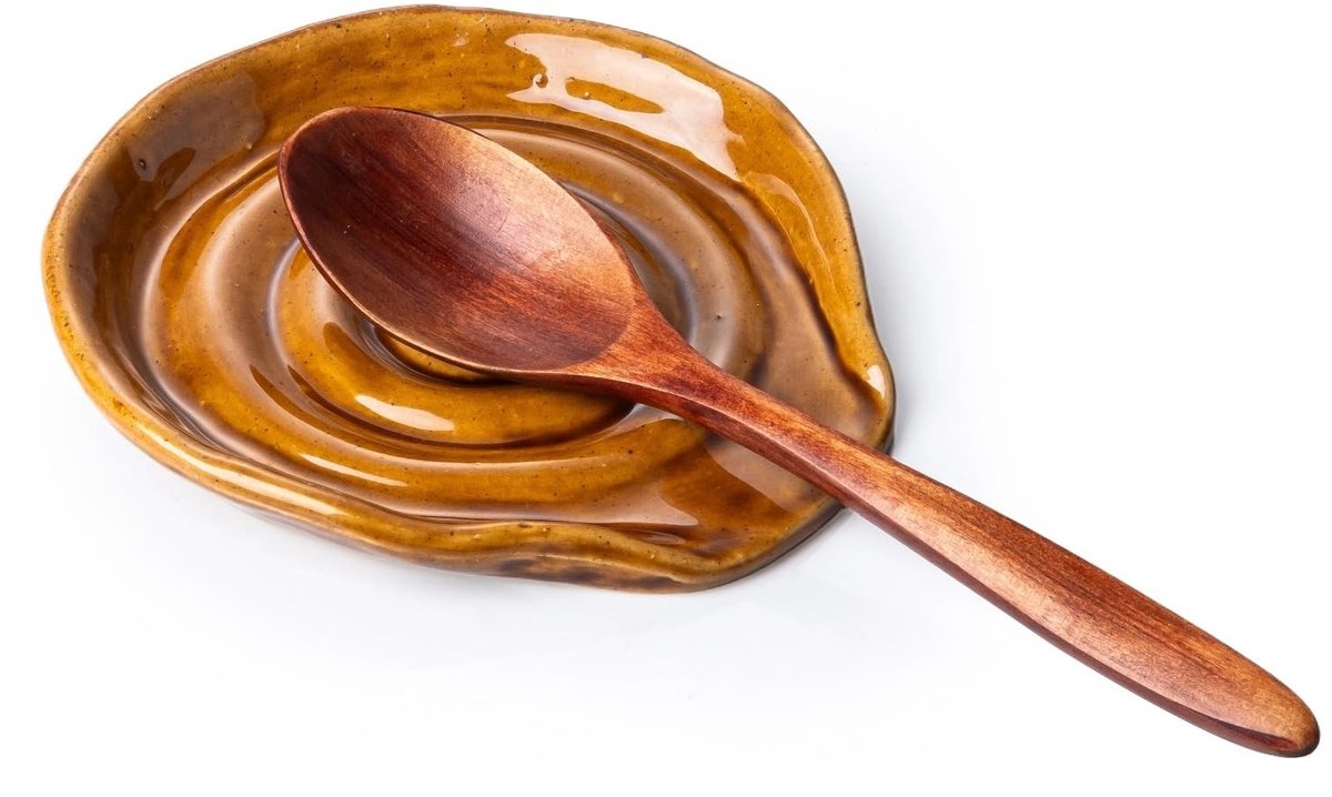 Dailygoods- Lepelstandaard Antiek Koper - Keukengerei Houder - Spatelstandaard - Lepelhouder - Keukenhelper - Elegant Serveergerecht