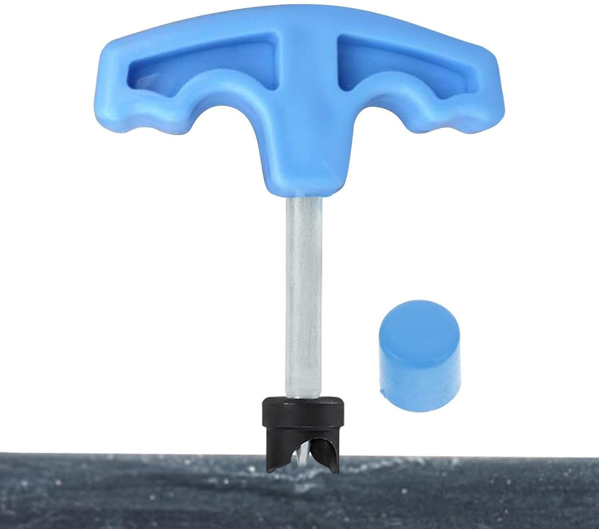 Irrigatie Ponsgereedschap - Slang Perforator - Tuin Bewateren - Robuuste Roestvrij Staal Tip - 10 x 86 cm - Zwart