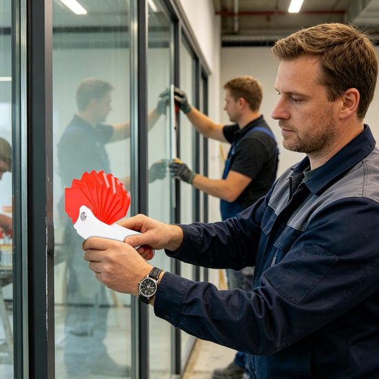 Kit Gereedschap - Kitspatel Voegentrekker - Voegen Afwerken - 9-in-1 Multifunctioneel - 15 cm - Rood — afbeelding 5