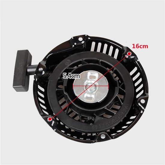 Terugslagtrekstarter - Starter koord - Grasmaaier starten - Duurzaam ABS kunststof - 163CC motor - Zwart — afbeelding 3