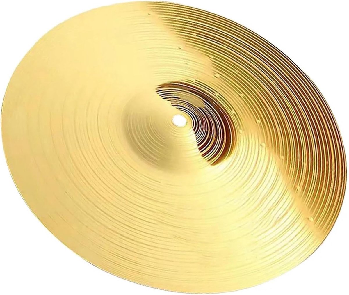Crash Bekken - Drum Accessoire - Muziek Maken - Heldere Toon - 36 cm - Goud