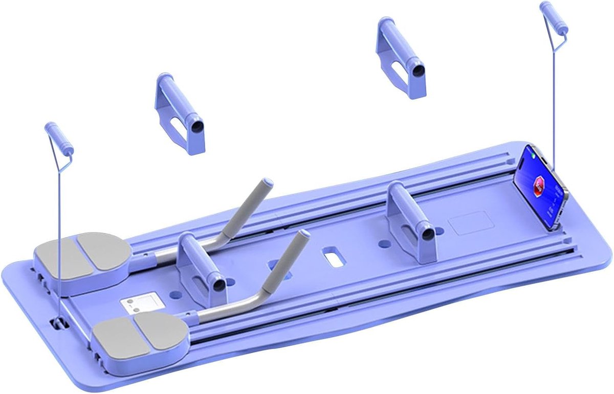 Pilates Board - Core Trainer - Thuis Trainen - Opvouwbaar Ontwerp - 100 x 40 cm - Paars