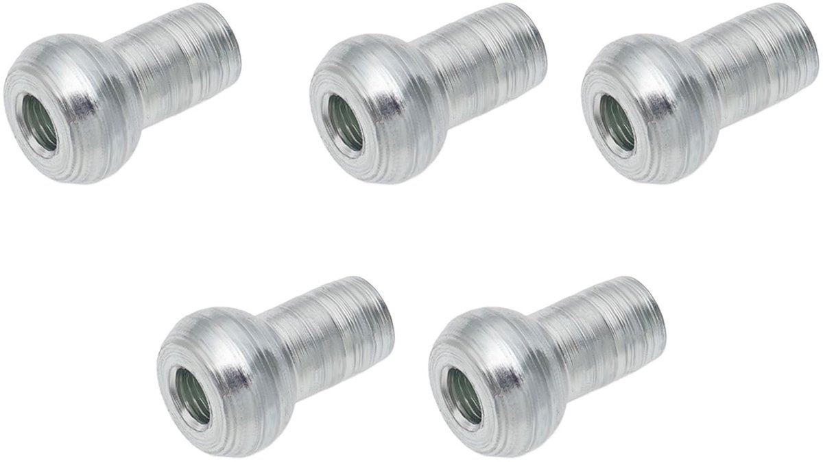 Dailygoods- Kabelstopper 8,8 mm - 5 Stuks - Verzinkt Staal - Schokreductie - Precisie Pasvorm - Duurzaam Gebruik - Geschikt voor 5 mm Draad