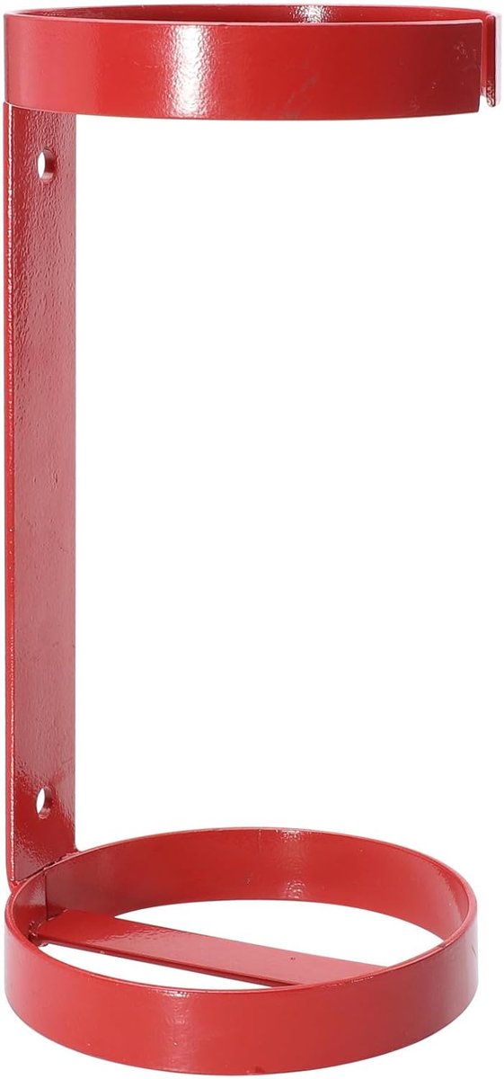Brandblusserhouder Beugel - Muurhaak - Veilige Opslag - Geoptimaliseerde Dubbele Ring - Tot 4 kg - Rood