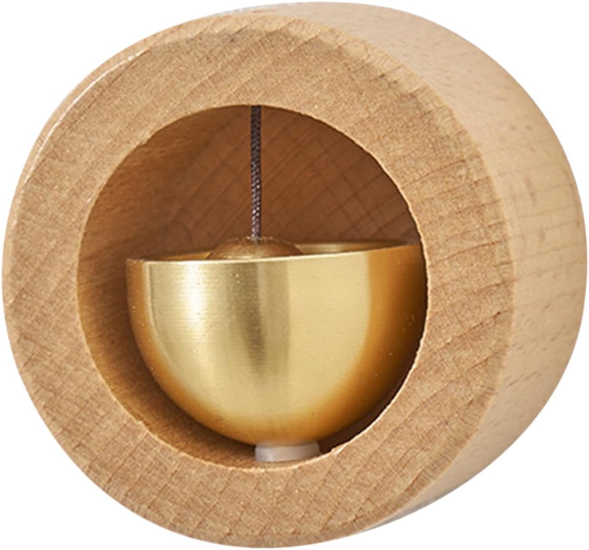 Magnetische deurbel - Houten deurbel - Gastvrijheid tonen - Eenvoudige installatie - 5 cm diameter - Natuurlijk hout