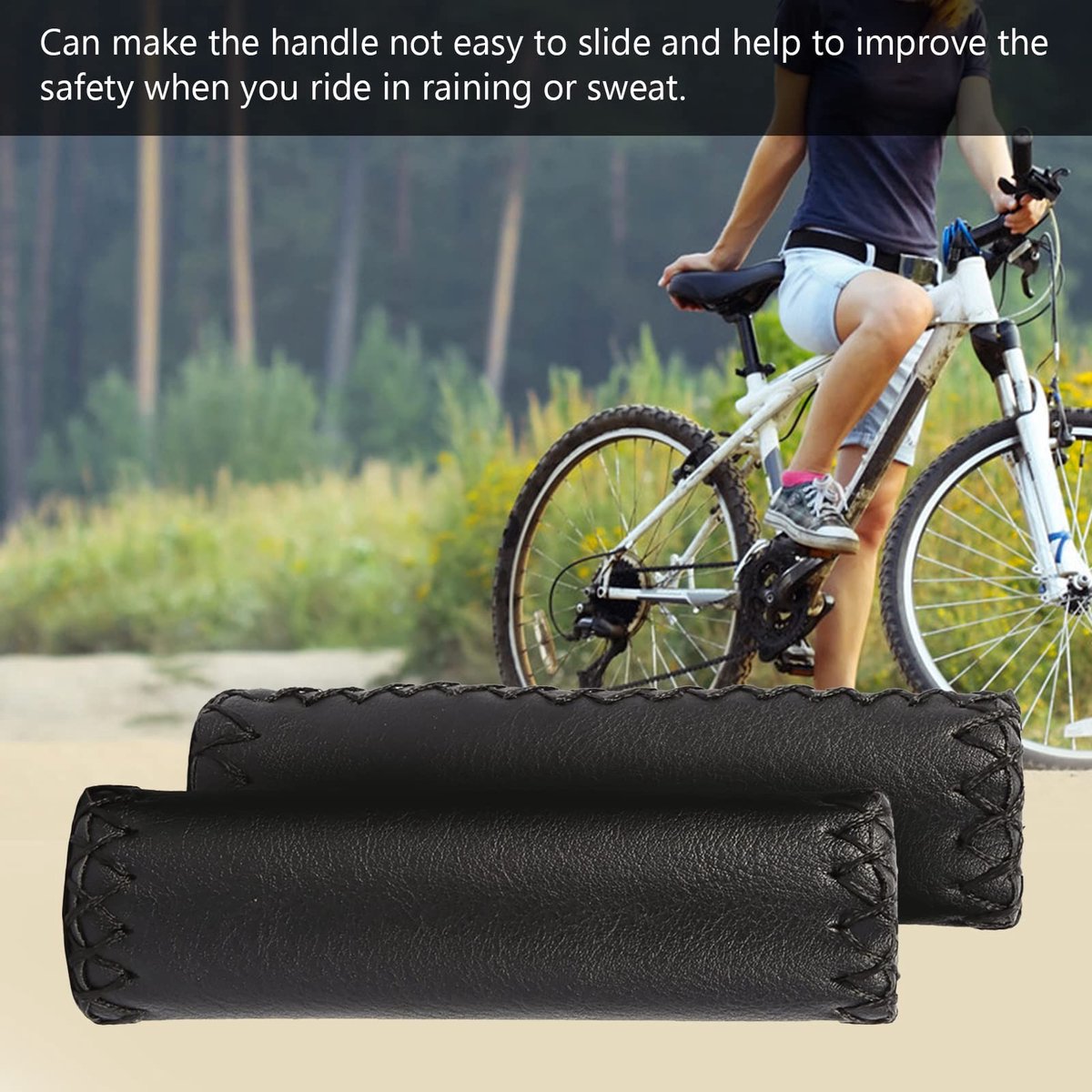Dailygoods- Accessoires - Fietsstuurgreep Kunstleer - Ergonomische