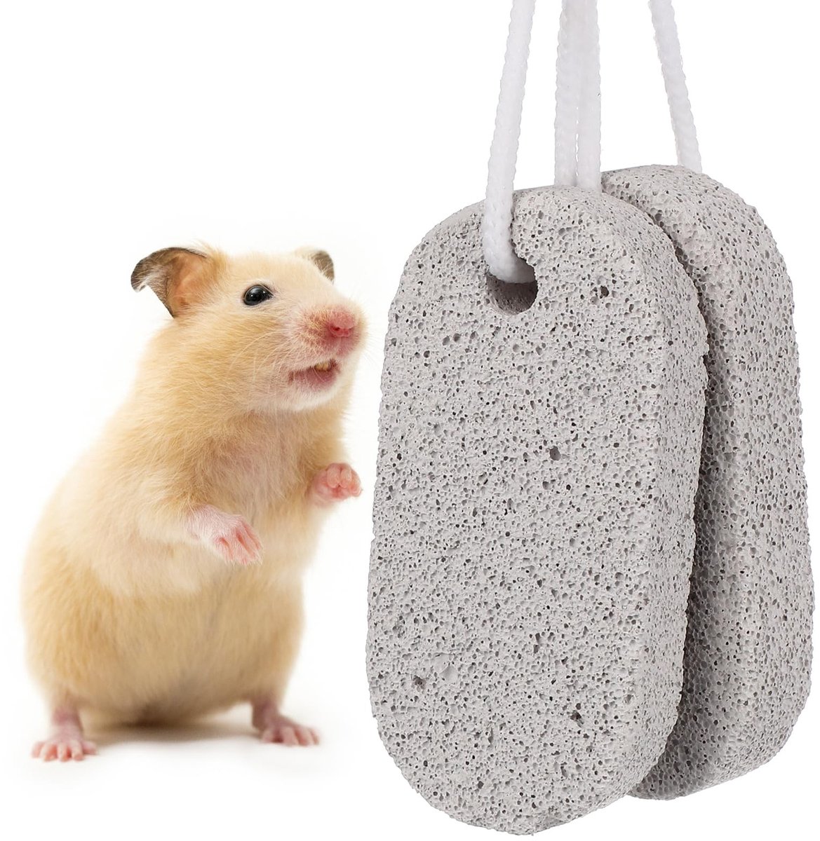 Dailygoods- Slijpsteen Natuurlijke Tandverzorging - Slijpsteen Set - Calcium Mineraal - 2 Stuks - 9 x 4,5 cm - Duurzaam Gebruik - Tandsteen
