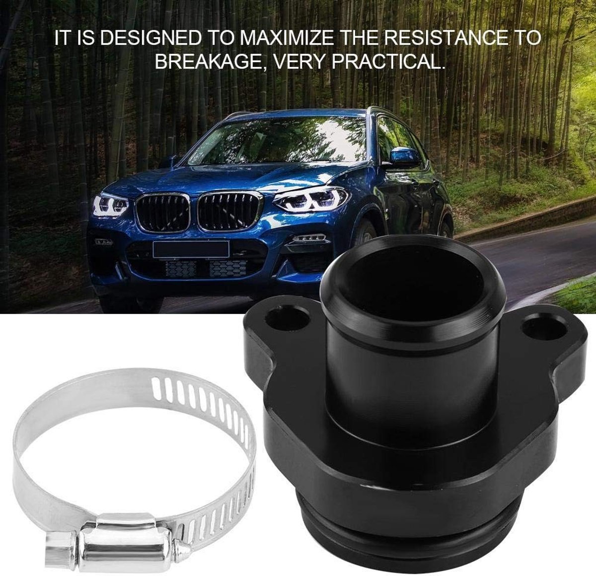 Dailygoods- Radiatorslang Hoge Kwaliteit - Vervanging voor 335i - Aluminiumlegering - Bestand tegen Hoge Temperatuur - Corrosiebestendig - Cirkeldiameter 4,8 cm - Koelslang
