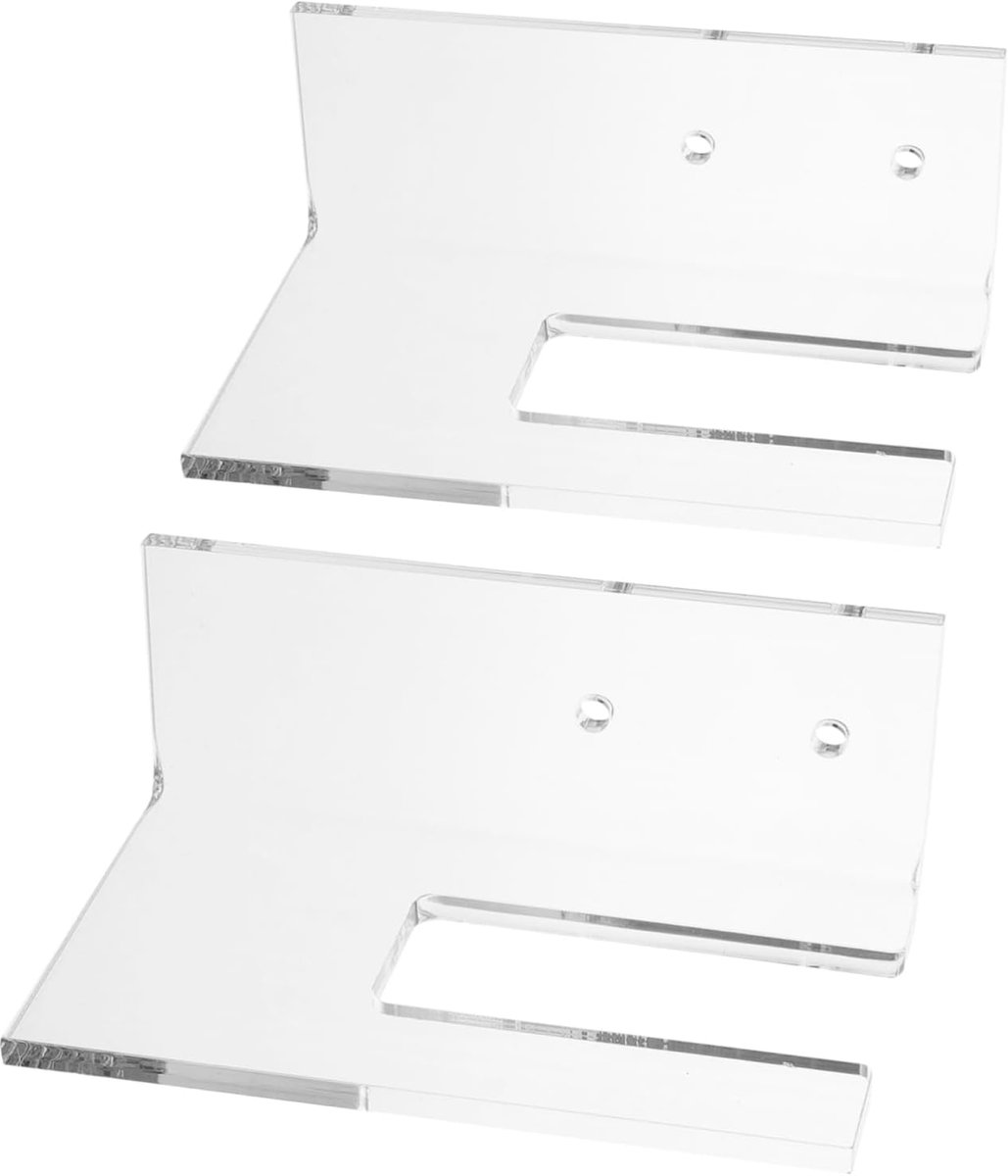 Skateboard Muurbevestiging Skateboardrek Display Skateboard Opslag Transparant Acryl 10 x 6.5 x 4 cm Transparant