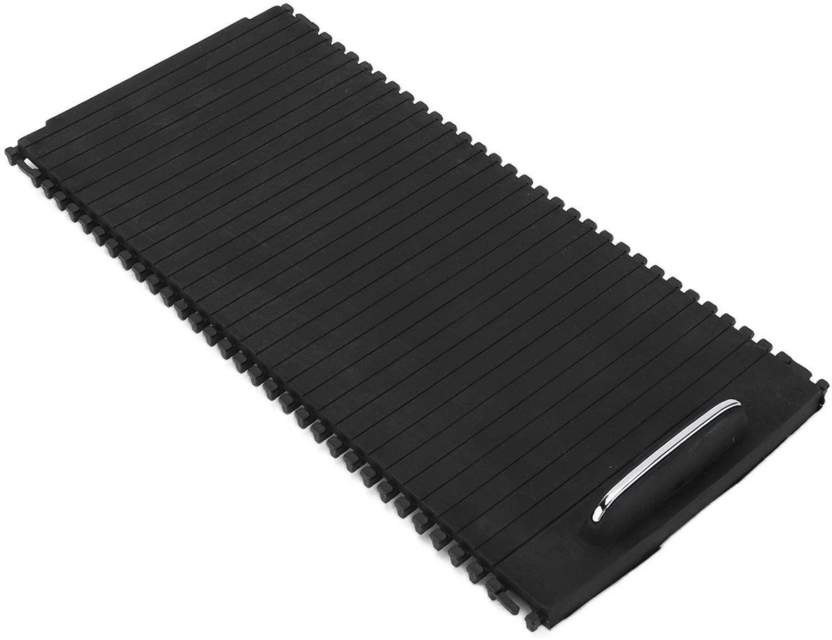 Dailygoods- Middenconsole Vervanging - Schuifrol - Bekerhouder - Blinde Afdekking - ABS/Rubber/Metaal - Compatibel met Mercedes-Benz W204/W212 - Consolerol
