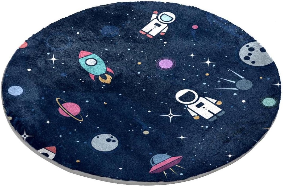 Rond Gebied Tapijt - Zacht Vloerkleed - Huis Decoratie - Imitatiebont - 100cm Diameter - M