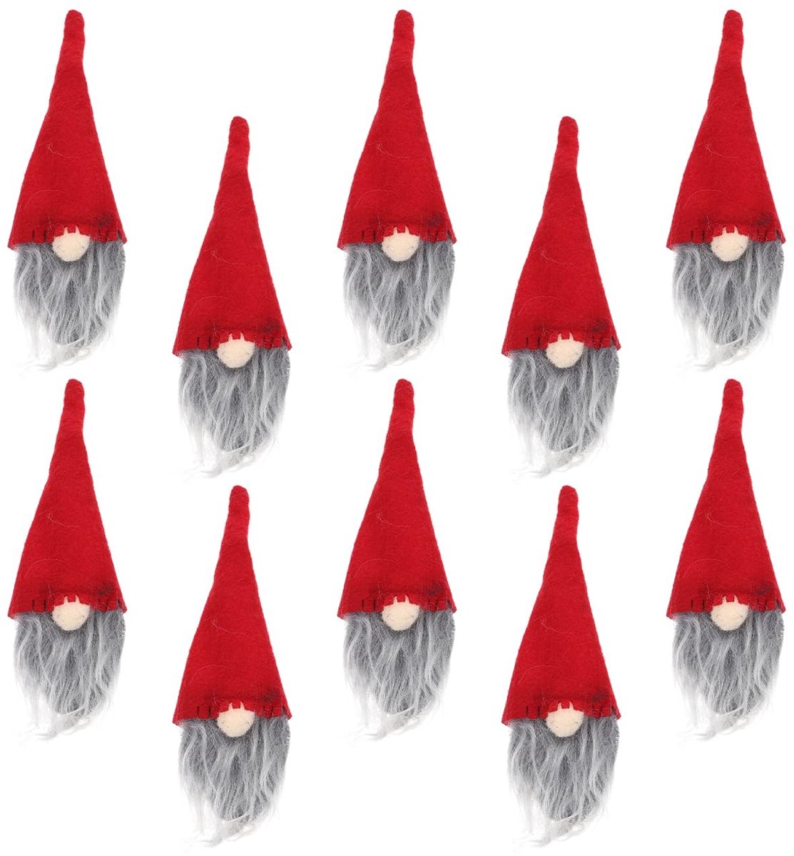 Dailygoods - 10 Stuks Creatieve Kerstflessenhoeden voor Wijnflessen
