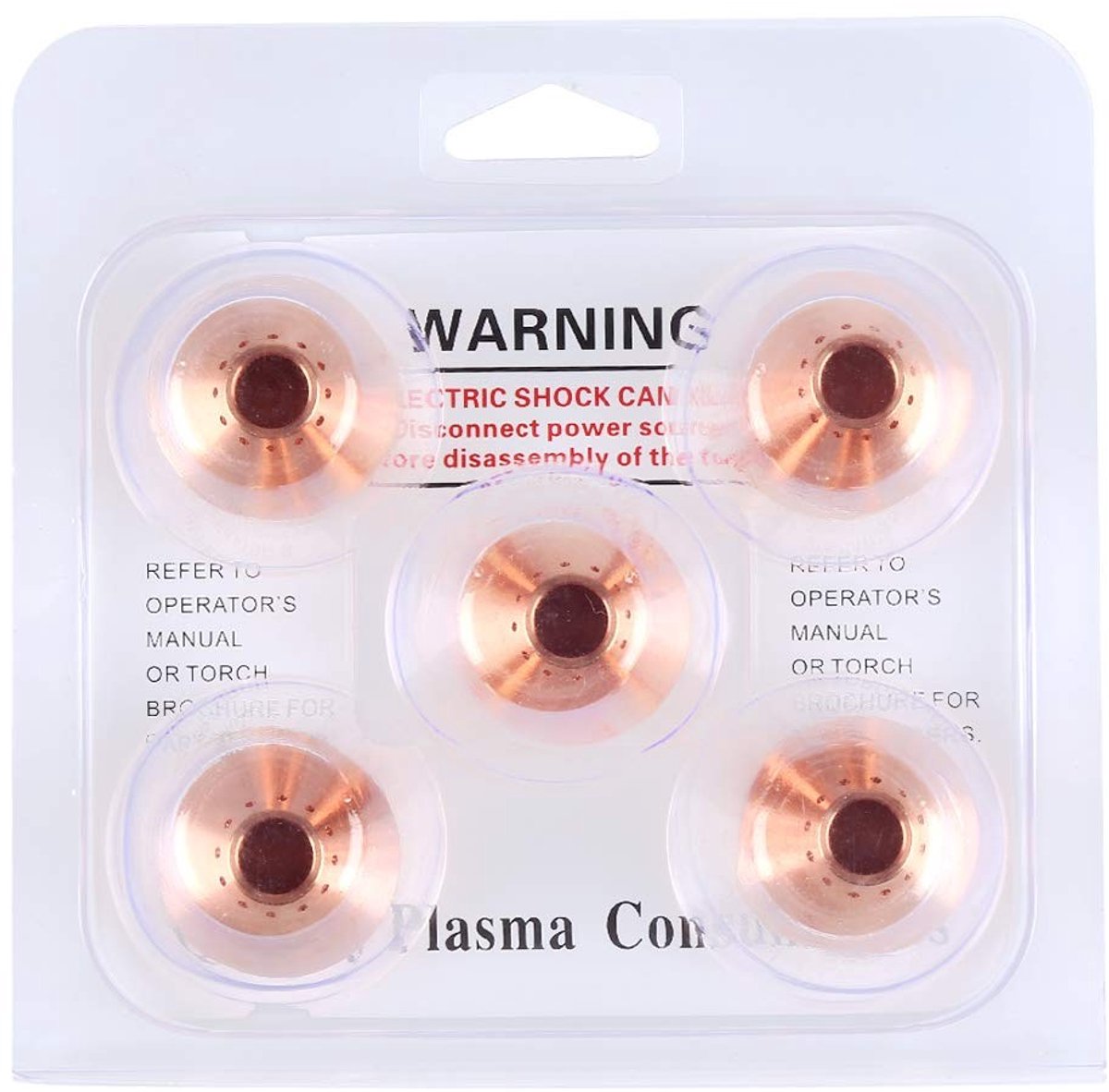 Dailygoods- Beschermkappen 5 stuks - Hoge Temperatuurbestendigheid - Telurium-Koper - Precisiebewerking - Betrouwbare Vervanging - Geschikt voor Max105 - Branderkap