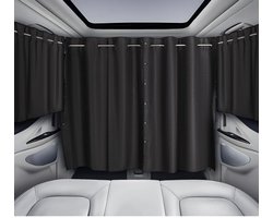 Dailygoods - ZATOOTO Zonweringsgordijn voor de auto, 3-delige set, inkijkbescherming, zonwering, raamverduistering, campergordijnen voor reizen, slapen in de auto, groot, 180 x 126 cm