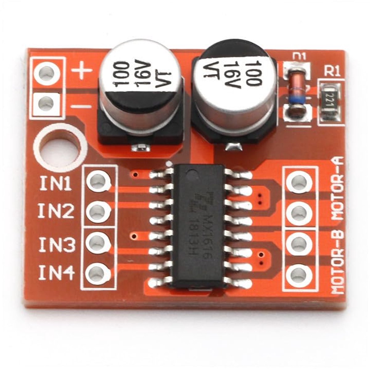 Motor Driver Module - H-Bridge Controller - Robotica Projecten - Dubbele Kanaal Controle - 2A Per Kanaal - Groen