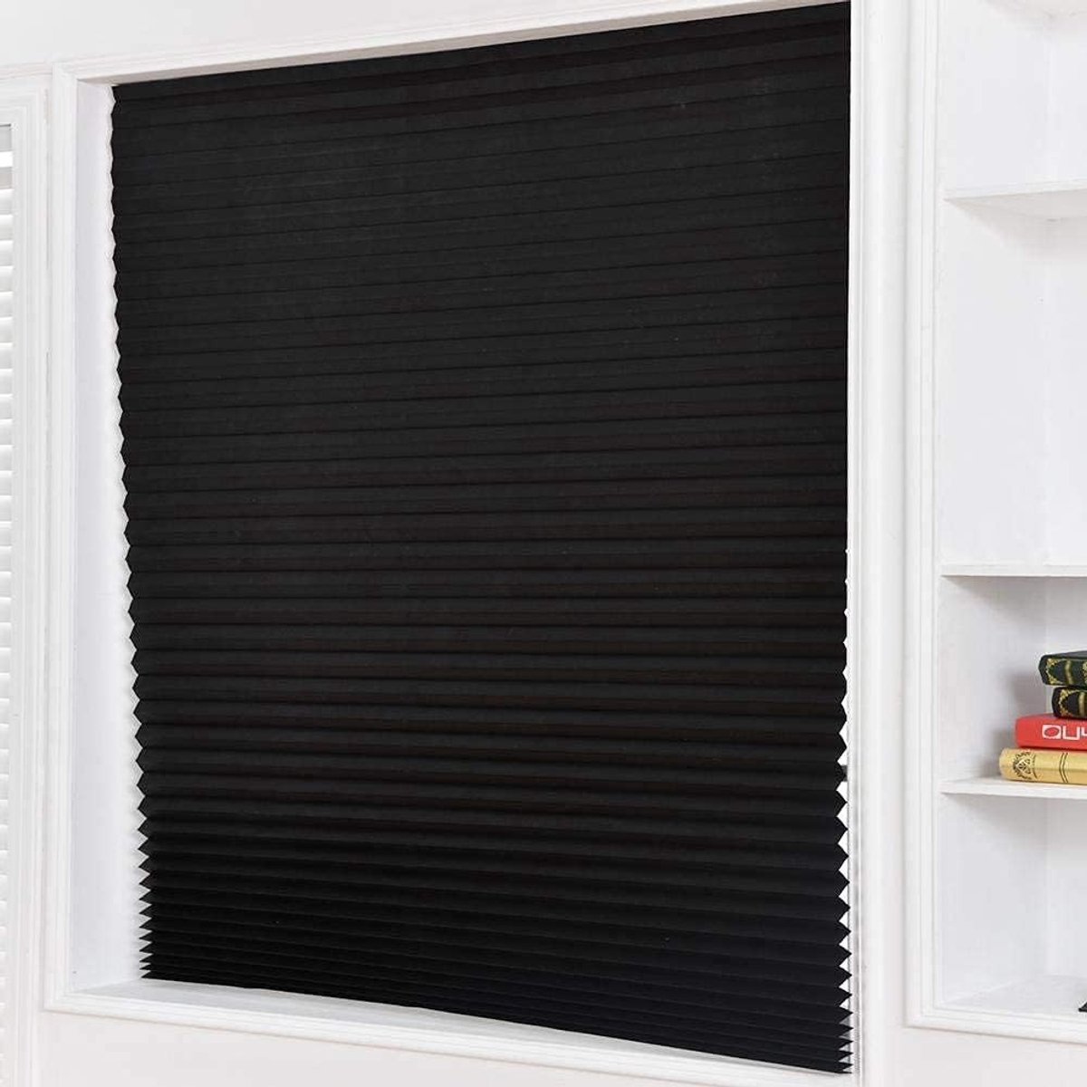 Tijdelijke Raambekleding - Verduisterende Gordijnen - Privacy Creëren - Zonder Boren te Plaatsen - 90 x 150 cm - Zwart